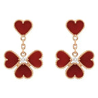 [Elowen jewels ]SWEET CLOVER CARNELIAN EARRINGS