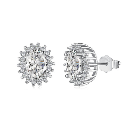 [Elowen Jewels ]Delicate Radiant Oval Cut Daily Earrings
