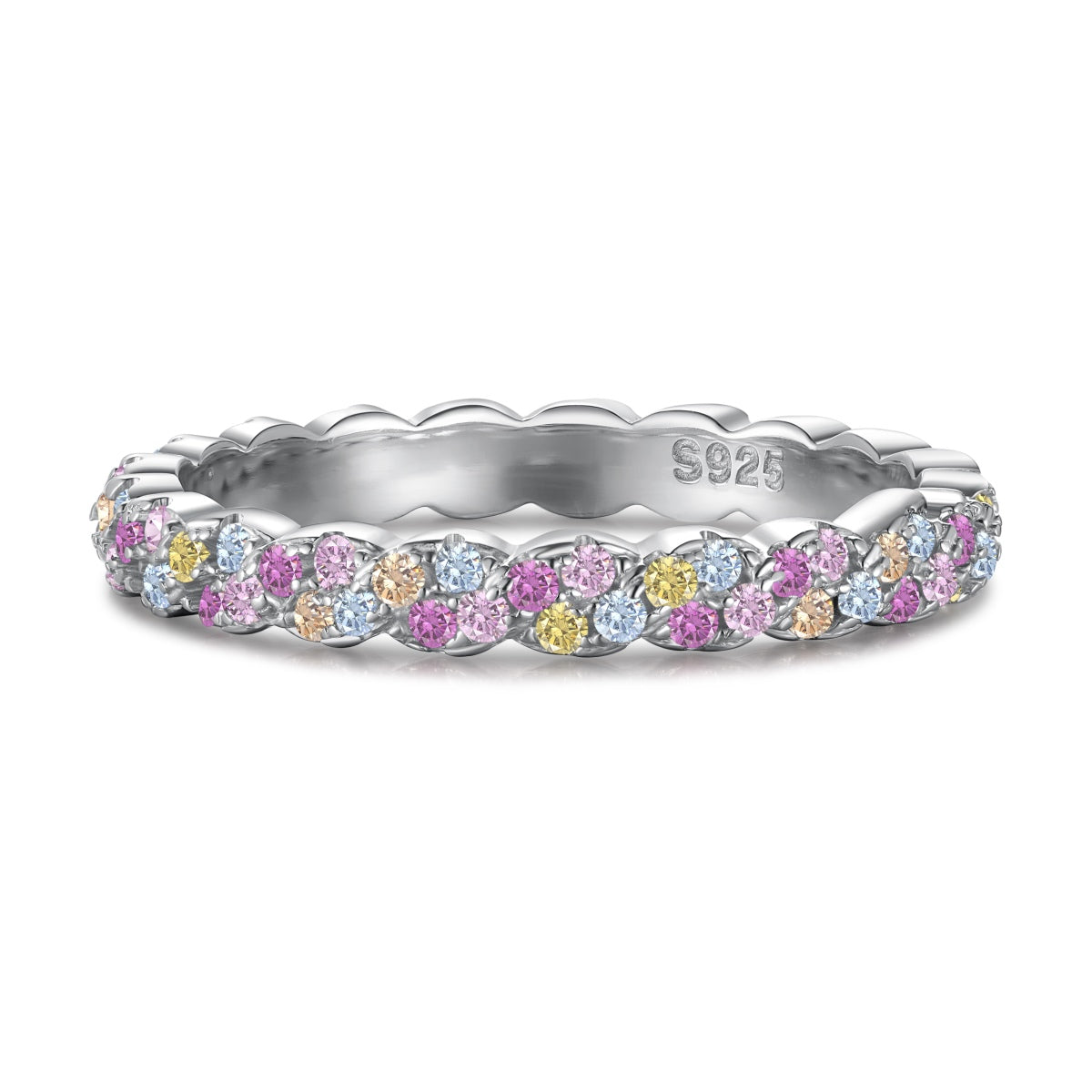 [Elowen Jewels]Dainty Ebullient Round Cut Daily Ring