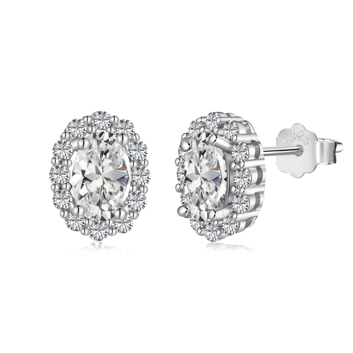 [Elowen Jewels ]Delicate Unique Oval Cut Daily Earrings