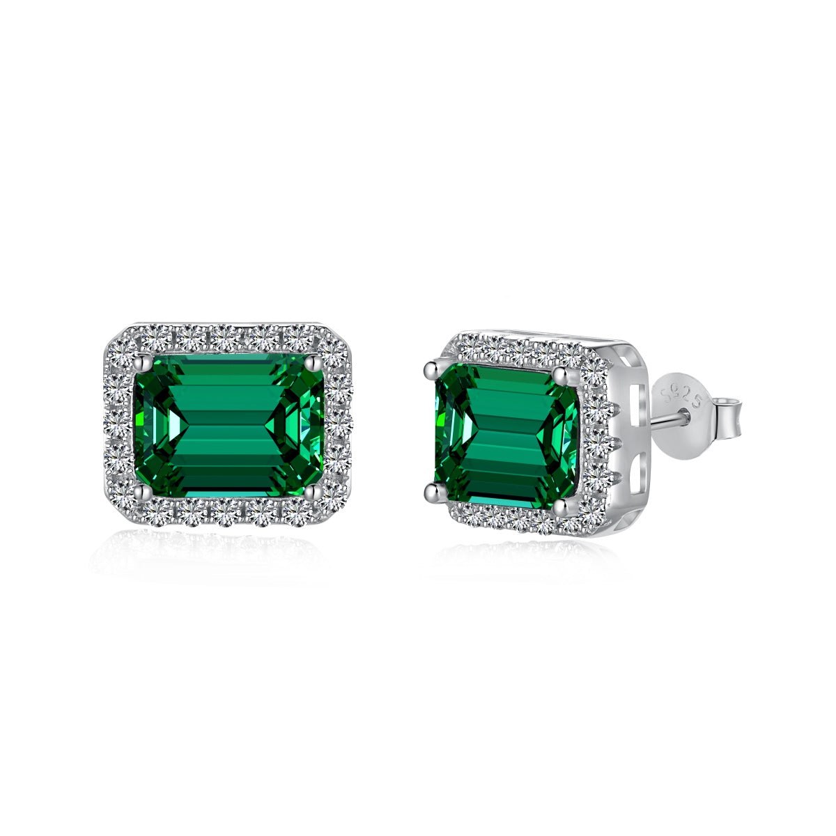 [Elowen Jewels ]Luxurious Dainty Emerald Cut Banquet Earrings