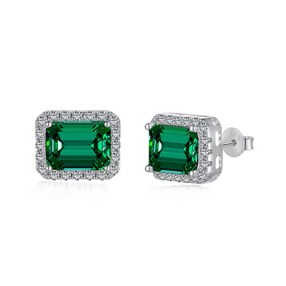 [Elowen Jewels ]Luxurious Dainty Emerald Cut Banquet Earrings