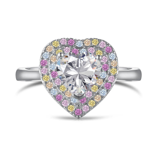 [Elowen Jewels ]Delicate Ebullient Heart Shape Wedding Ring