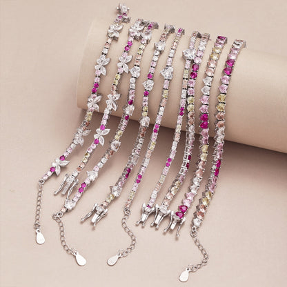 [Elowen Jewels]Ornate Colorful Butterfly Shape Round Cut Daily Bracelet