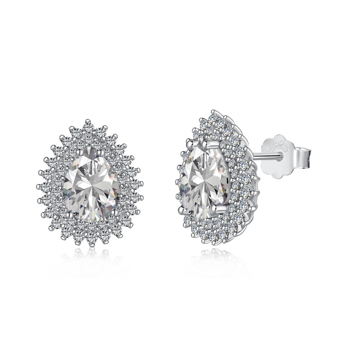 [Elowen Jewels ]Delicate Gorgeous Pear Cut Daily Earrings
