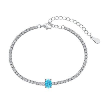[Elowen Jewels]0.75 Carat Exquisite Oval Cut Daily Bracelet
