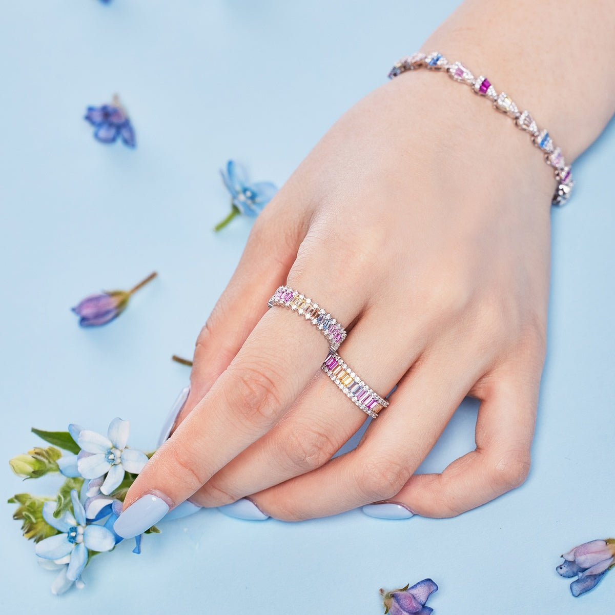[Elowen Jewels]Radiant Water Drop Shape Daily Bracelet