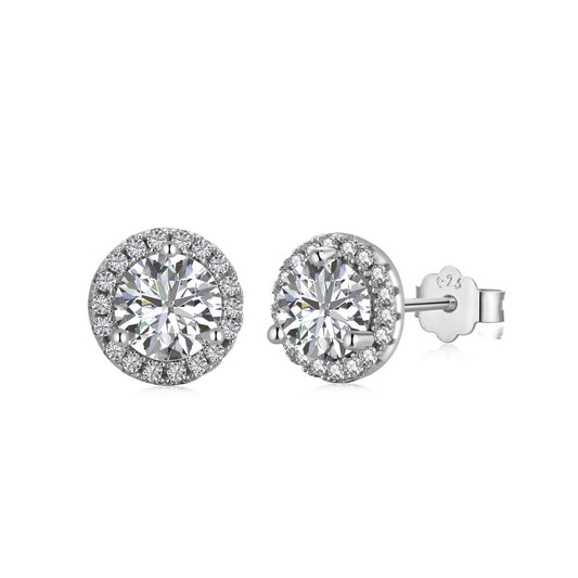 [Elowen Jewels ]Classic Princess Round Shape Earrings