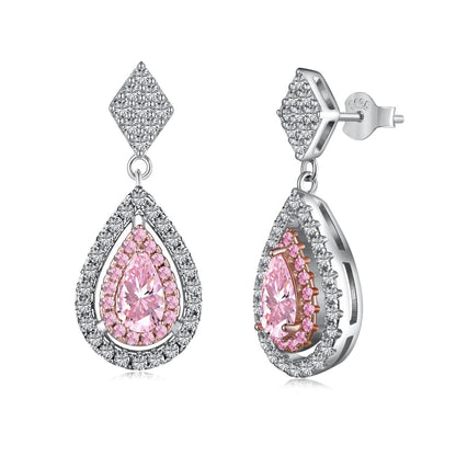 [Elowen Jewels ]Ornate Delicate Water Drop Shape Banquet Earrings