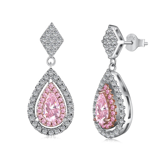 [Elowen Jewels ]Ornate Delicate Water Drop Shape Banquet Earrings