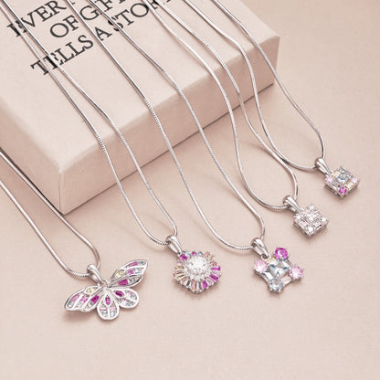 [Elowen Jewels]Charming Flower Colorful Necklace