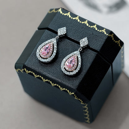 [Elowen Jewels ]Ornate Delicate Water Drop Shape Banquet Earrings