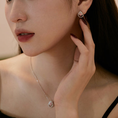 [Elowen Jewels ]Sparkling Delicate Water Drop Shape Daily Earrings
