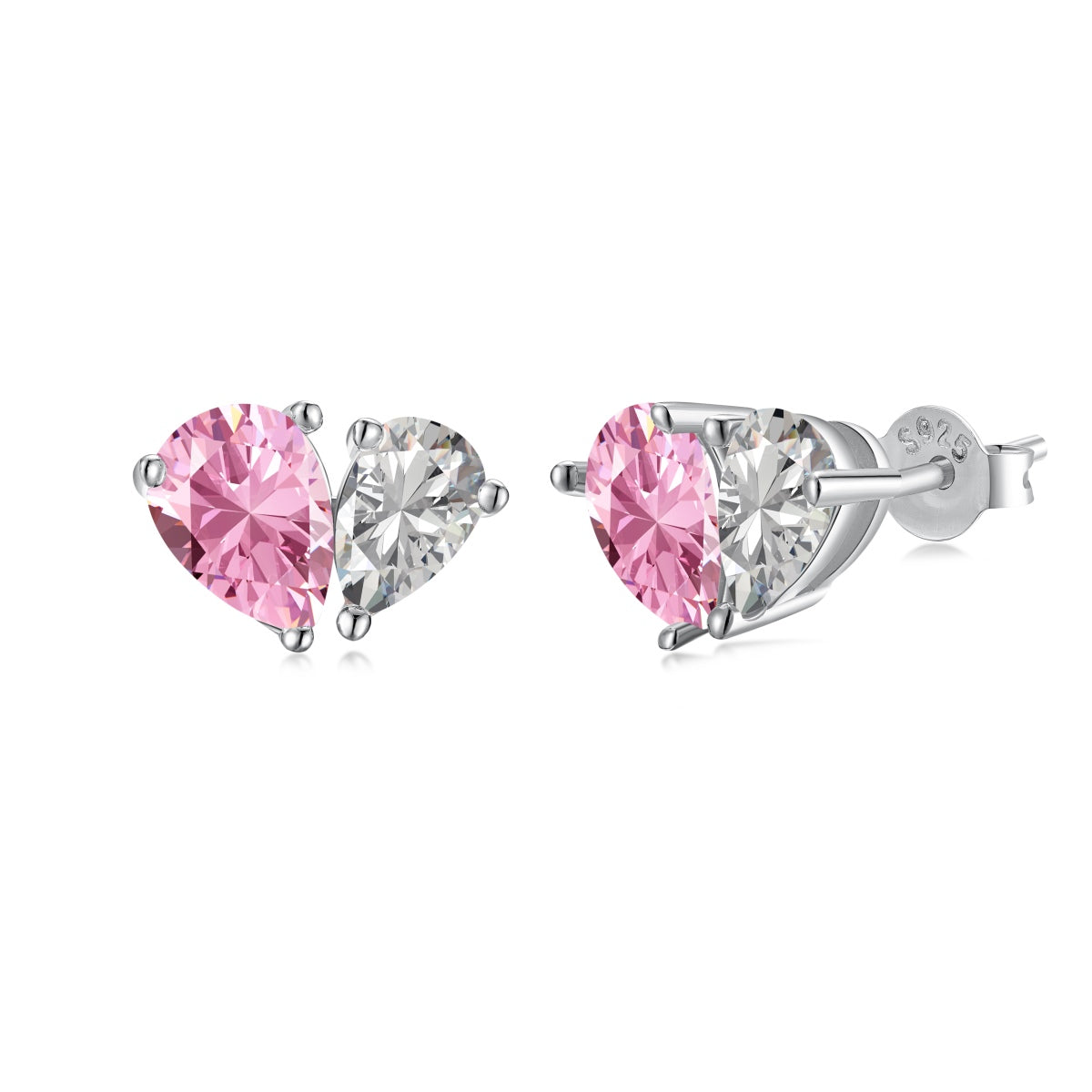 [Elowen Jewels ]Dazzling Elegant Heart Cut Lover Earrings