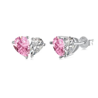 [Elowen Jewels ]Dazzling Elegant Heart Cut Lover Earrings
