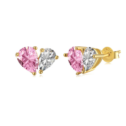 [Elowen Jewels ]Dazzling Elegant Heart Cut Lover Earrings