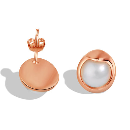 [Elowen Jewels ]Dainty Bread Pearl Earrings