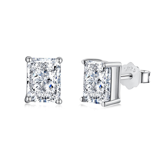 [Elowen Jewels ]Radiant Luxurious Princess Cut Daily Earrings