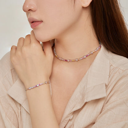 [Elowen Jewels]Delicate Romantic Heart Shape Lover Bracelet