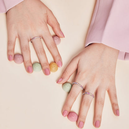 [Elowen Jewels]Radiant Sparkling Round Cut Daily Ring