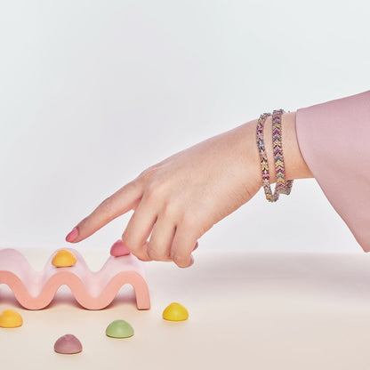 [Elowen Jewels]Radiant Colorful Emerald Cut Party Bracelet