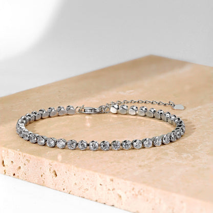 [Elowen Jewels]Dazzling Sparkling Round Cut Daily Bracelet