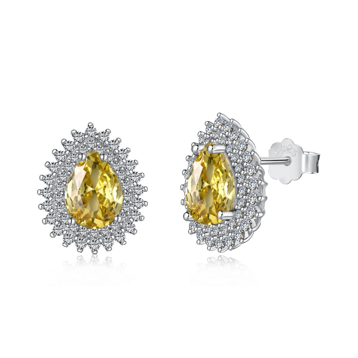 [Elowen Jewels ]Delicate Gorgeous Pear Cut Daily Earrings