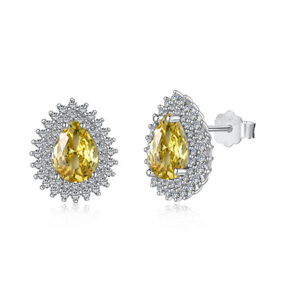 [Elowen Jewels ]Delicate Gorgeous Pear Cut Daily Earrings