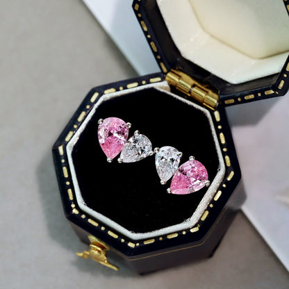 [Elowen Jewels ]Dazzling Elegant Heart Cut Lover Earrings