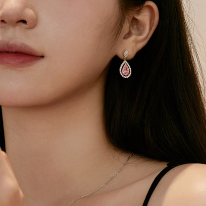 [Elowen Jewels ]Ornate Delicate Water Drop Shape Banquet Earrings