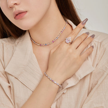 [Elowen Jewels]0.25 Carat Radiant Water Drop Shape Daily Bracelet