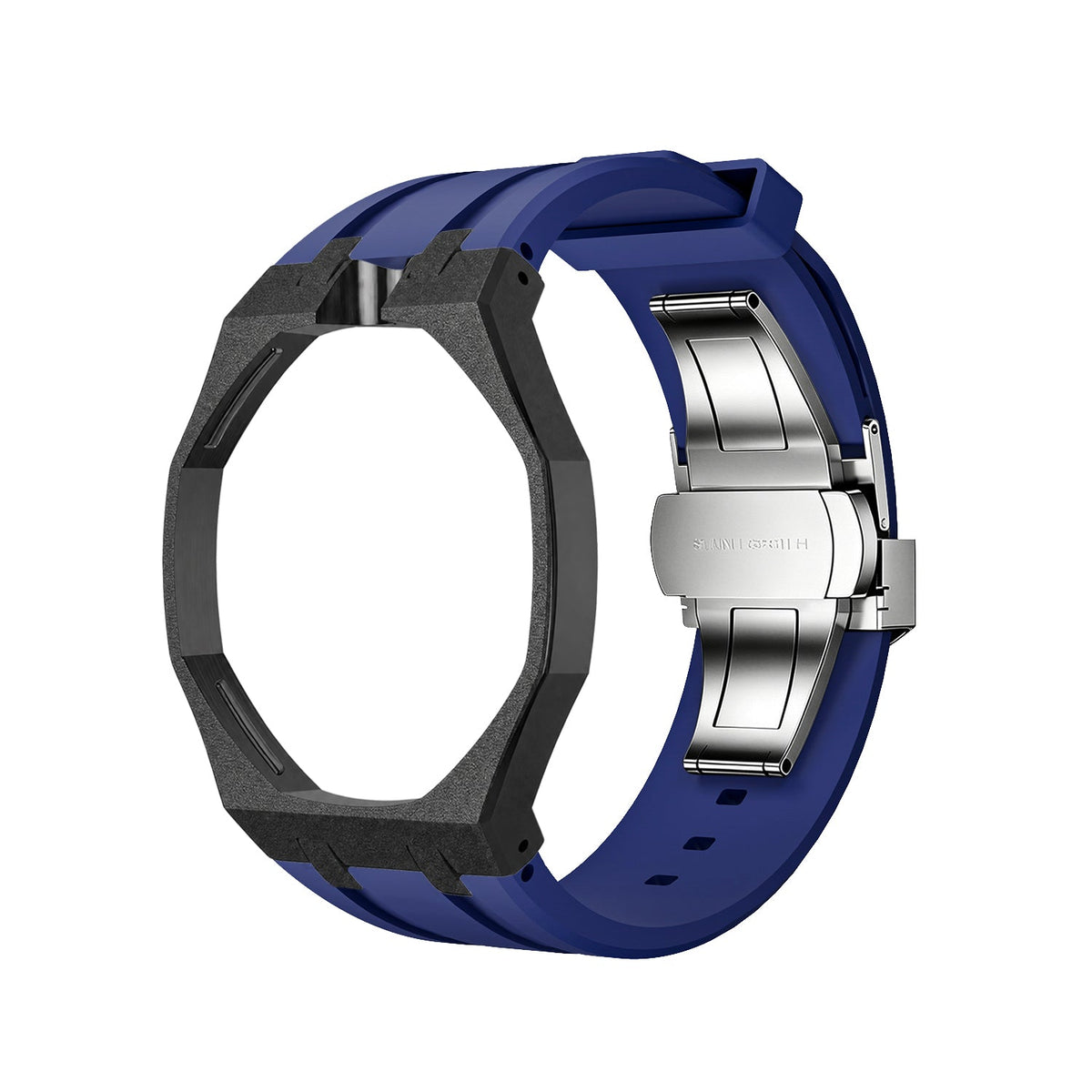 Exclusive Royal Oak Pop model, steel frosted gold case with a silicone strap