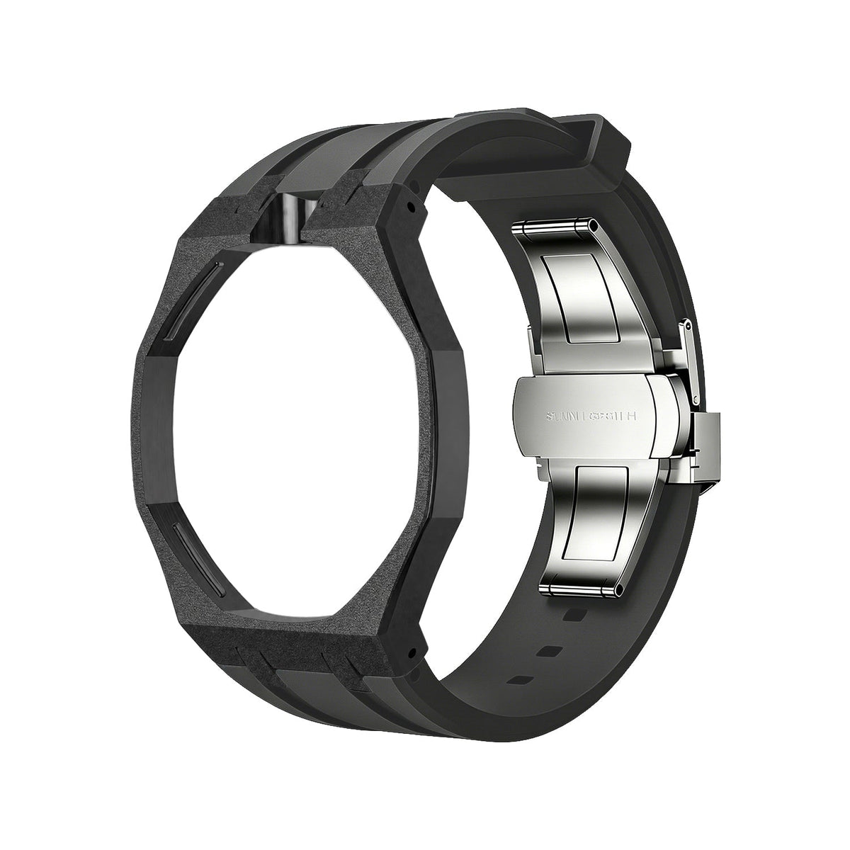 Exclusive Royal Oak Pop model, steel frosted gold case with a silicone strap
