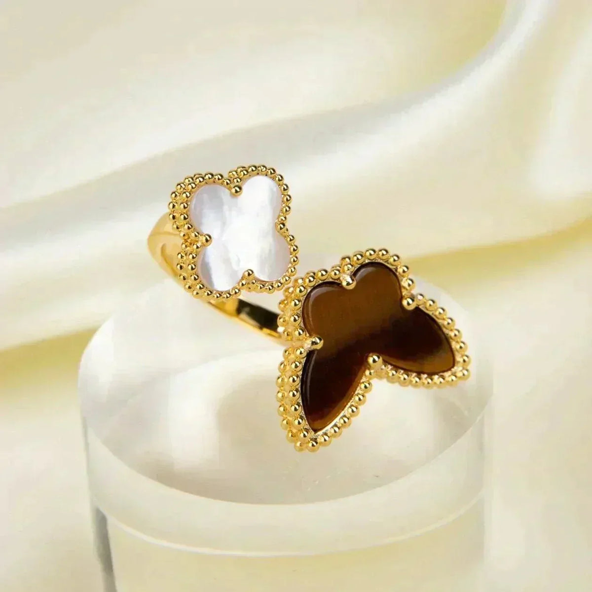 [Elowen jewels ]LUCKY BETWEEN THE FINGER RING