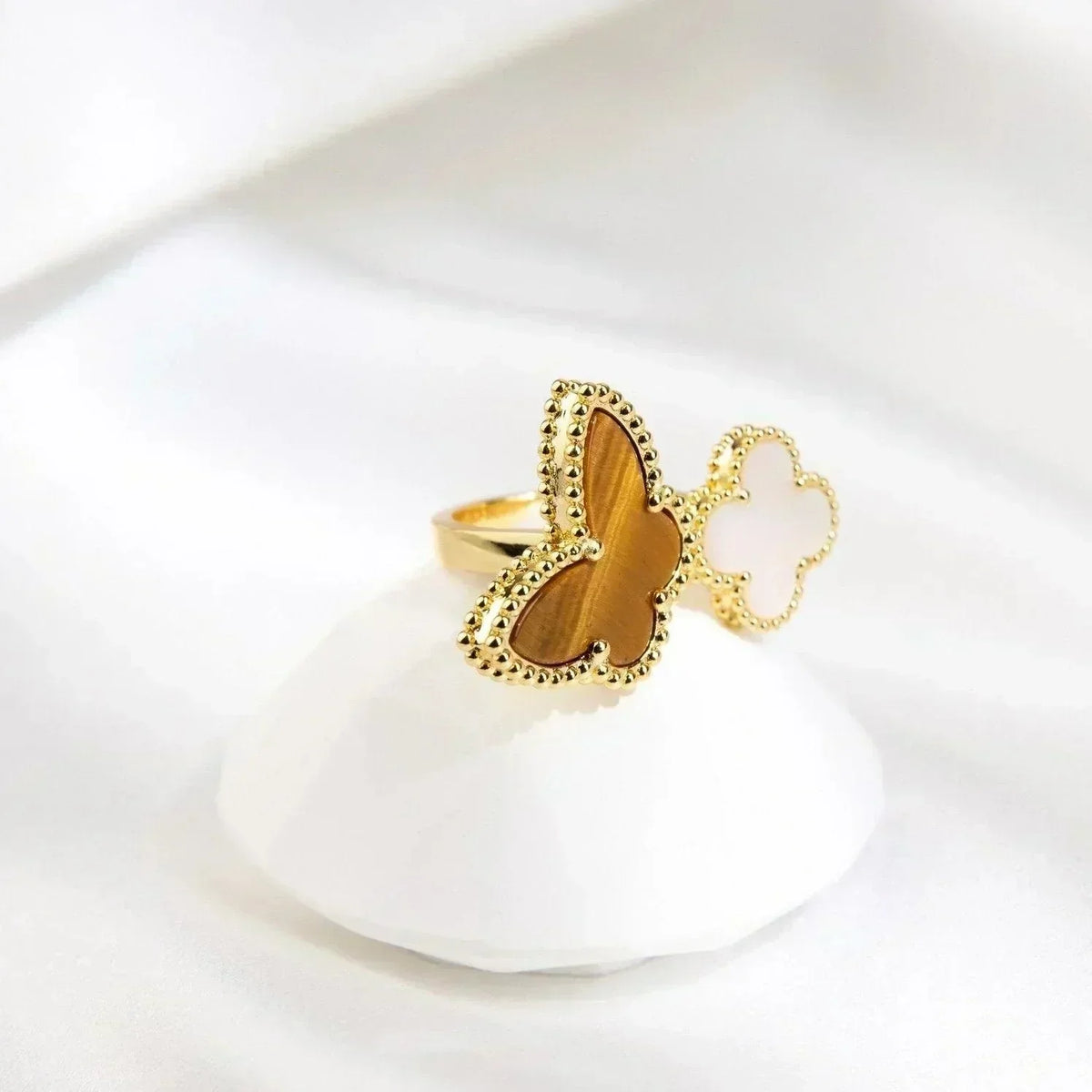 [Elowen jewels ]LUCKY BETWEEN THE FINGER RING