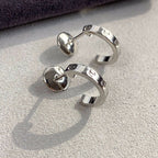 [Elowen jewels ]LOVE EARRINGS 2.65MM SILVER