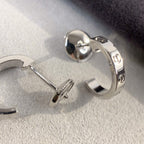 [Elowen jewels ]LOVE EARRINGS 2.65MM SILVER