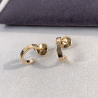 [Elowen jewels ]LOVE EARRINGS 2.65MM PINK GOLD