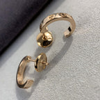 [Elowen jewels ]LOVE EARRINGS 2.65MM PINK GOLD