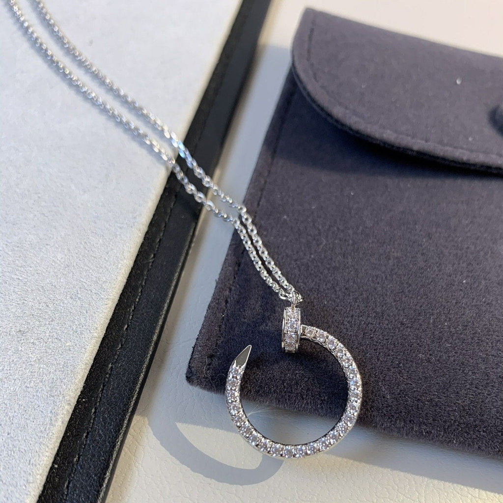 [Elowen jewels ]JUSTE NECKLACE SILVER DIAMONDS