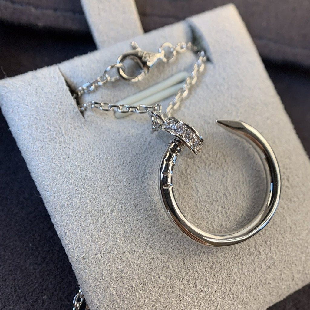 [Elowen jewels ]JUSTE NECKLACE SILVER DIAMONDS