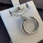 [Elowen jewels ]JUSTE NECKLACE SILVER DIAMONDS