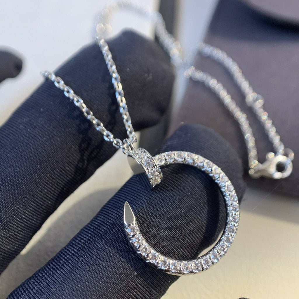 [Elowen jewels ]JUSTE NECKLACE SILVER DIAMONDS