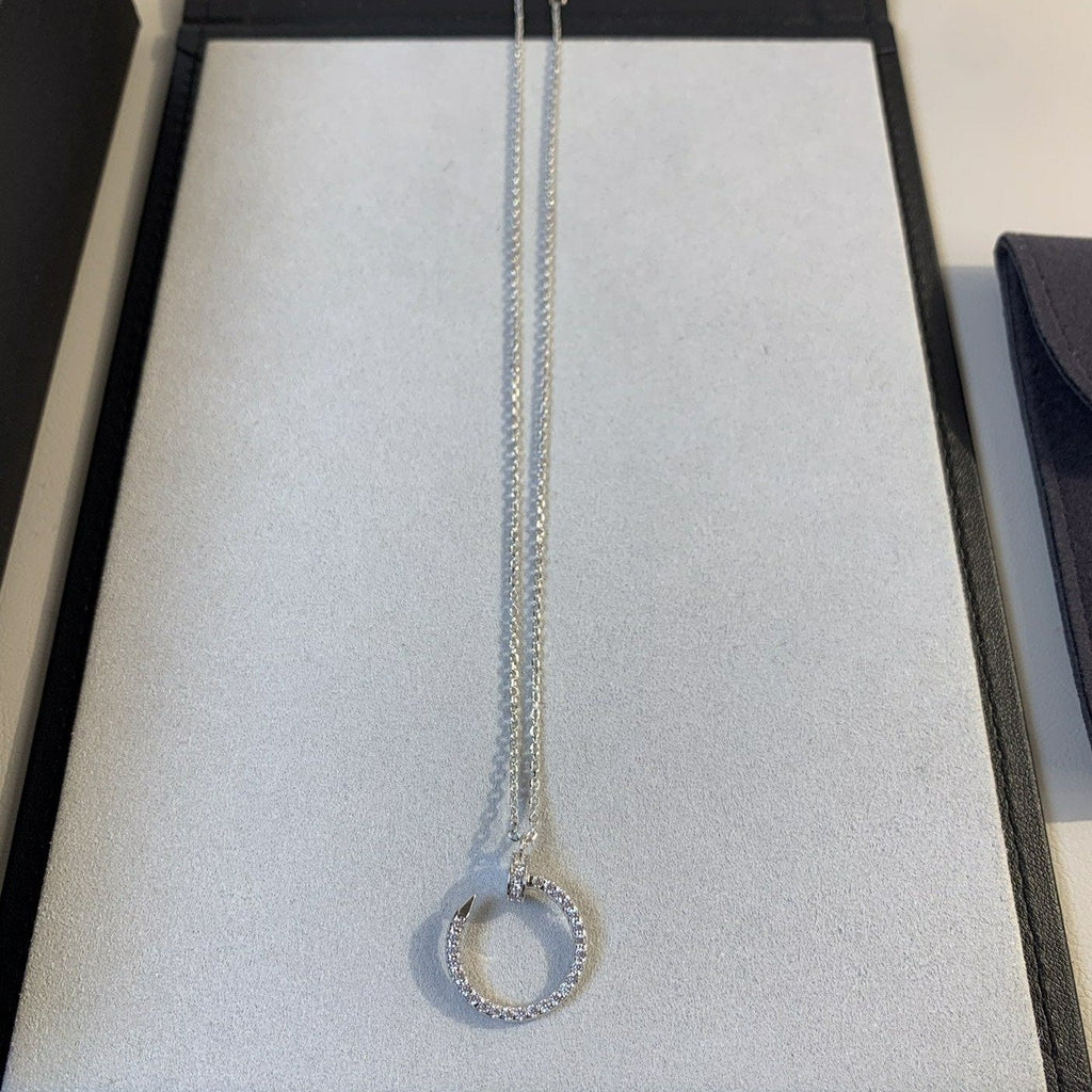 [Elowen jewels ]JUSTE NECKLACE SILVER DIAMONDS