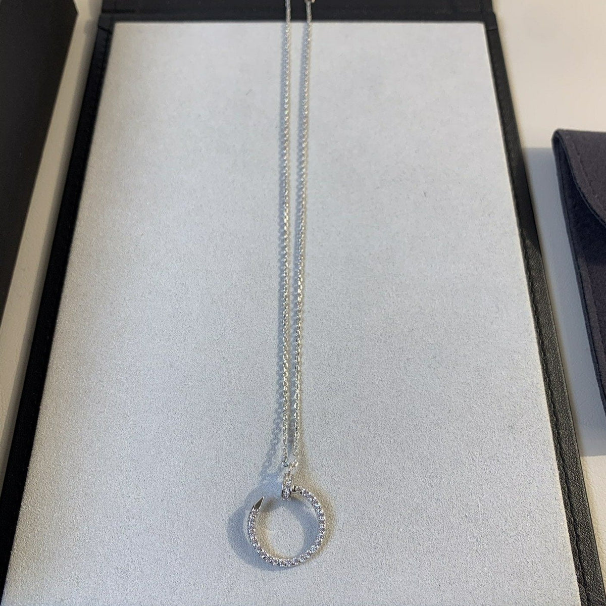 [Elowen jewels ]JUSTE NECKLACE SILVER DIAMONDS