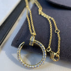 [Elowen jewels ]JUSTE NECKLACE GOLD DIAMONDS