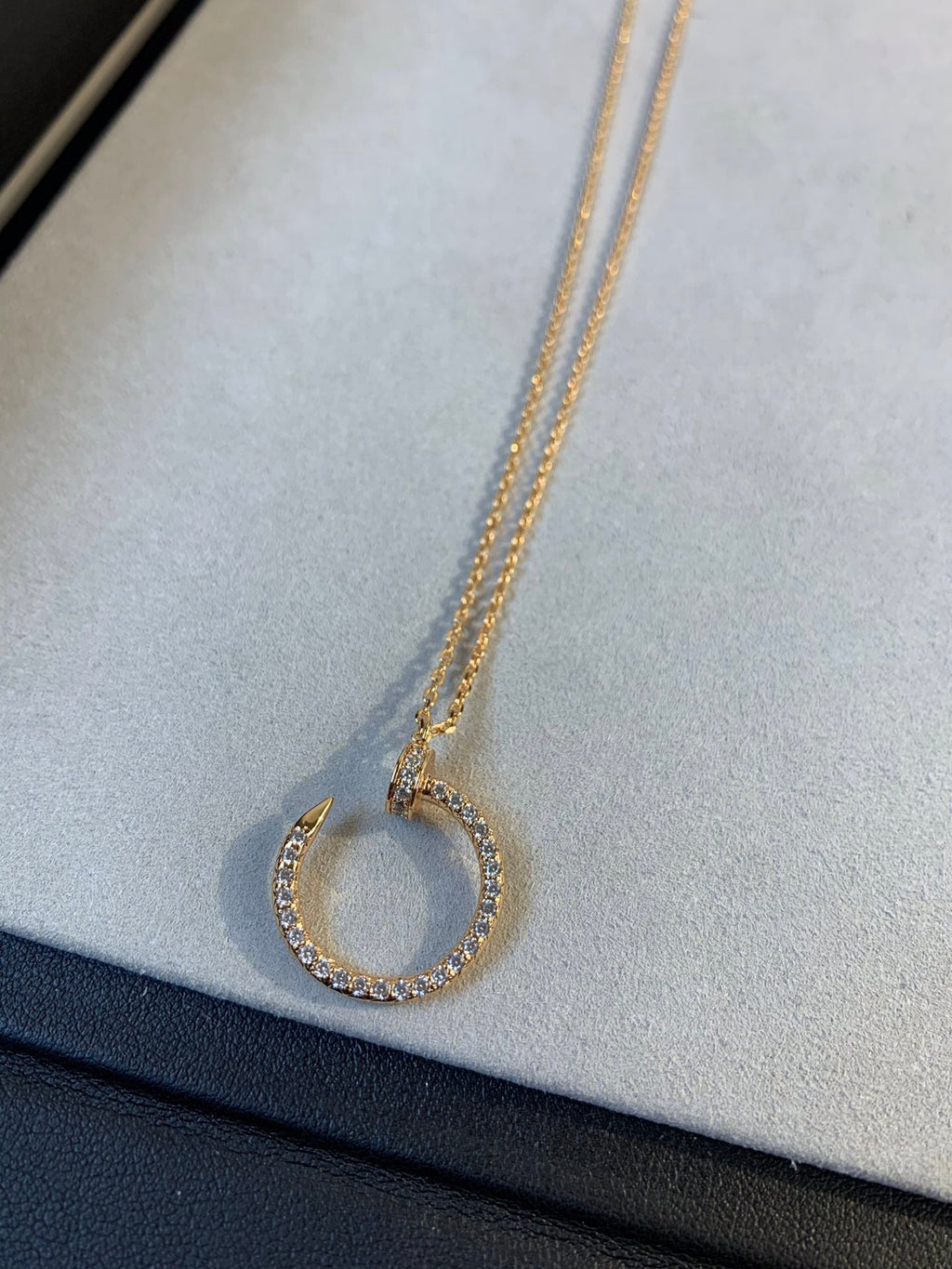 [Elowen jewels ]JUSTE NECKLACE PINK GOLD DIAMONDS