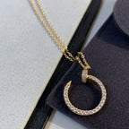 [Elowen jewels ]JUSTE NECKLACE PINK GOLD DIAMONDS