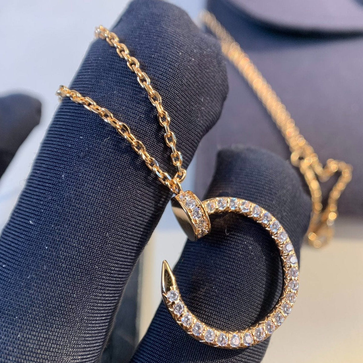 [Elowen jewels ]JUSTE NECKLACE PINK GOLD DIAMONDS