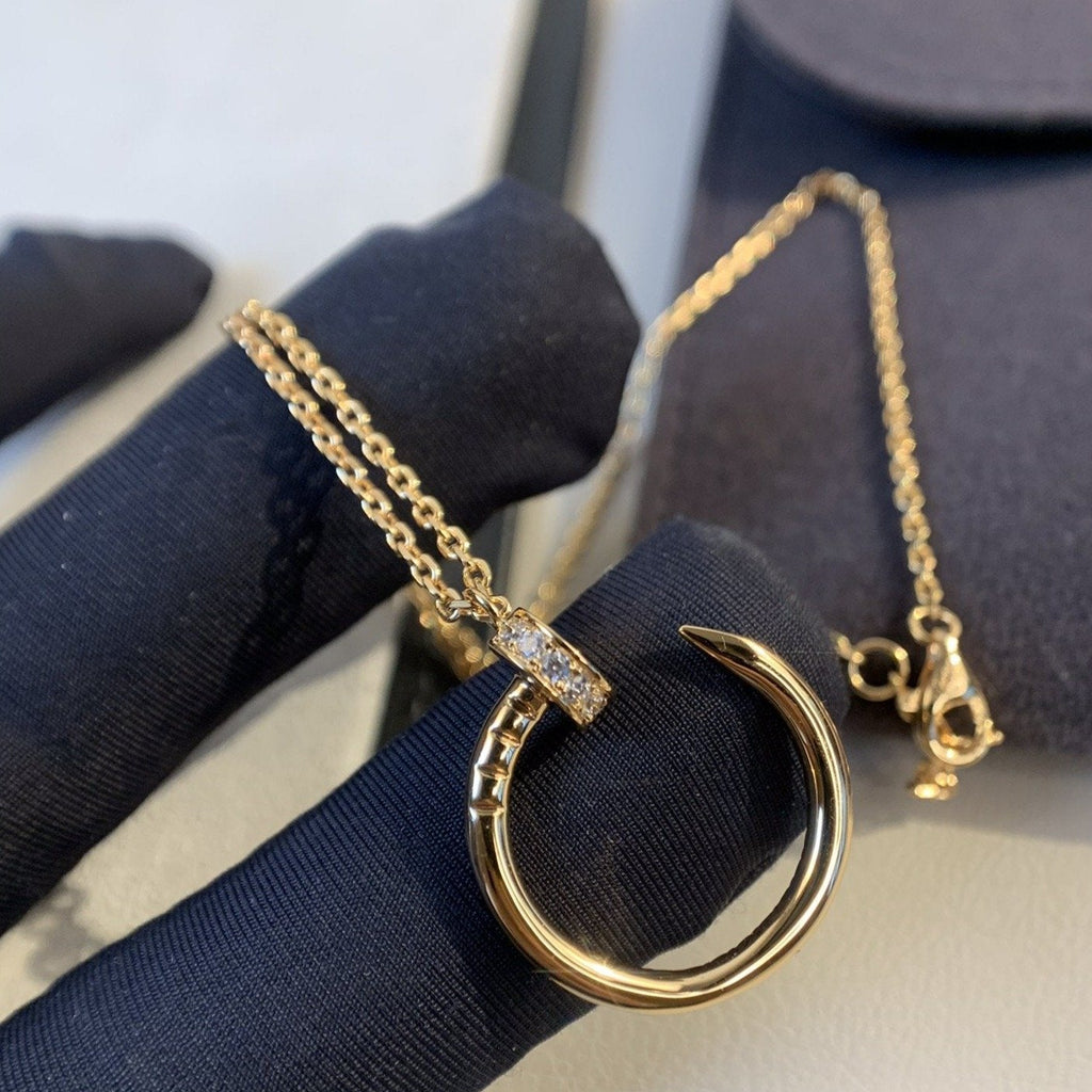 [Elowen jewels ]JUSTE NECKLACE PINK GOLD DIAMONDS